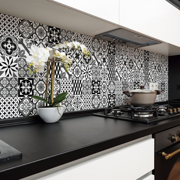 Set di 24 adesivi murali Chikito, 10 x 10 cm - Ambiance-image-2