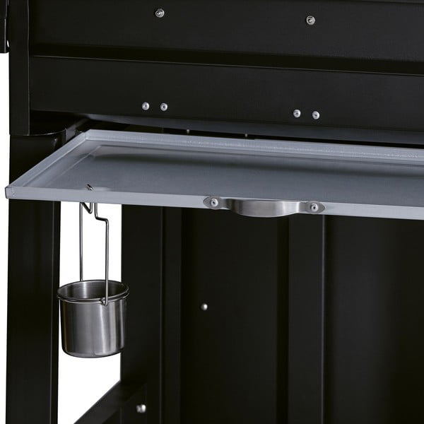 Griglia da esterno in acciaio nero Boston 3K Turbo - ENDERS-image-4