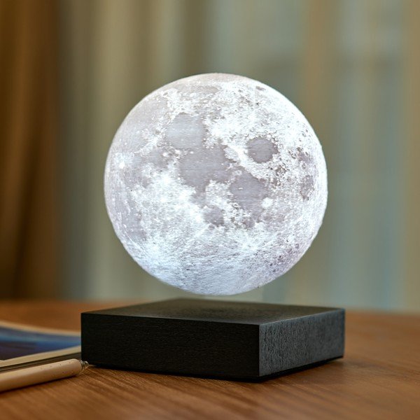 Decorazione luminosa nera con alimentazione a corrente ø 12 cm Moon – Gingko-image-1