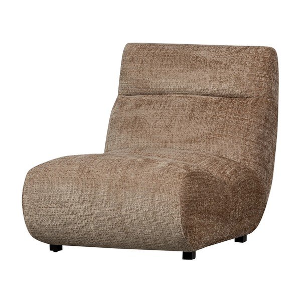 Poltrona marrone chiaro con rivestimento in ciniglia Observe – WOOOD