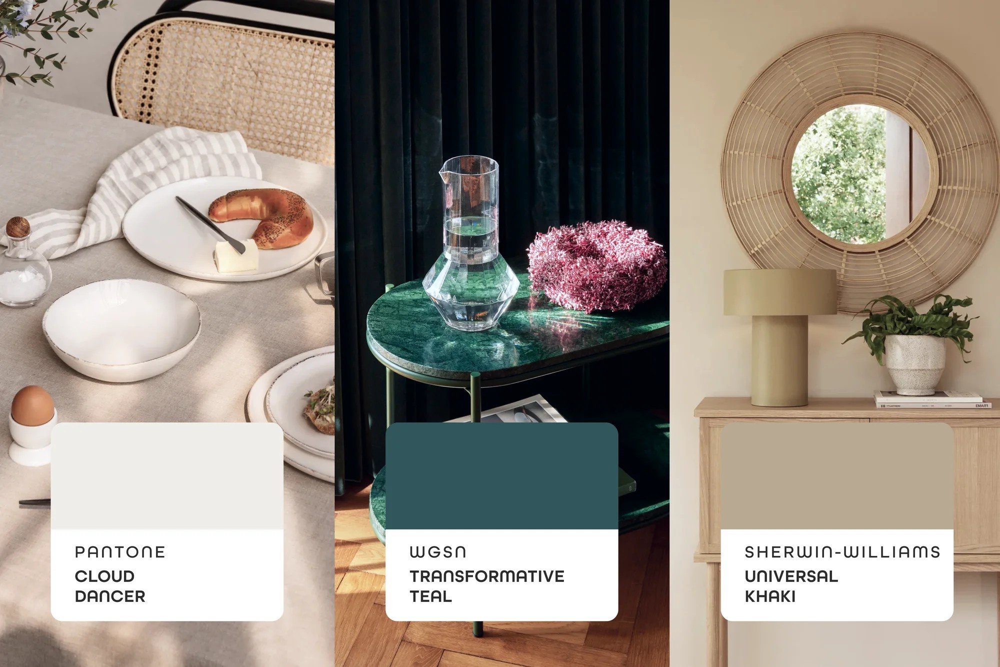 I colori di tendenza quest'anno secondo Pantone e WGSN.