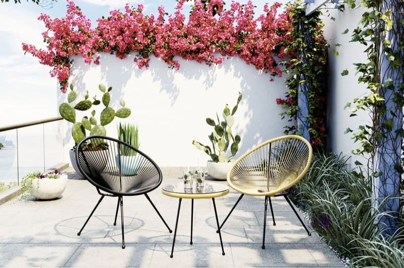 Ispirazione: Soggiorno, Balcone e giardino, Stile scandinavo, Primavera