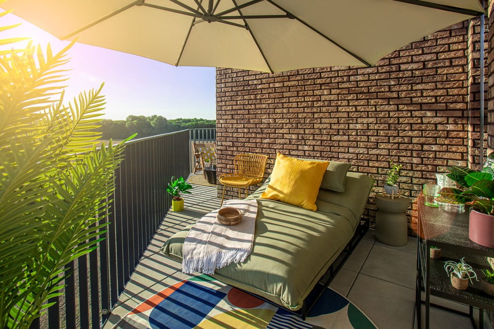 Ispirazione: Balcone e giardino, Giardino, Estate, Tessili