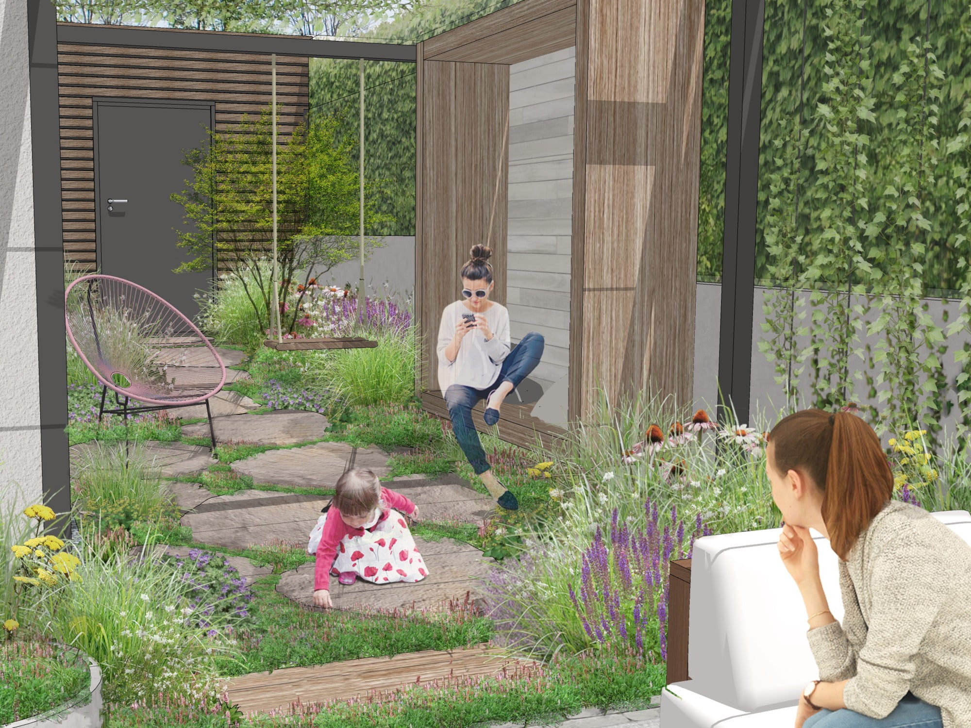 Fate progettare il vostro piccolo giardino da un professionista, oppure prendete le misure e progettate tutto da soli.