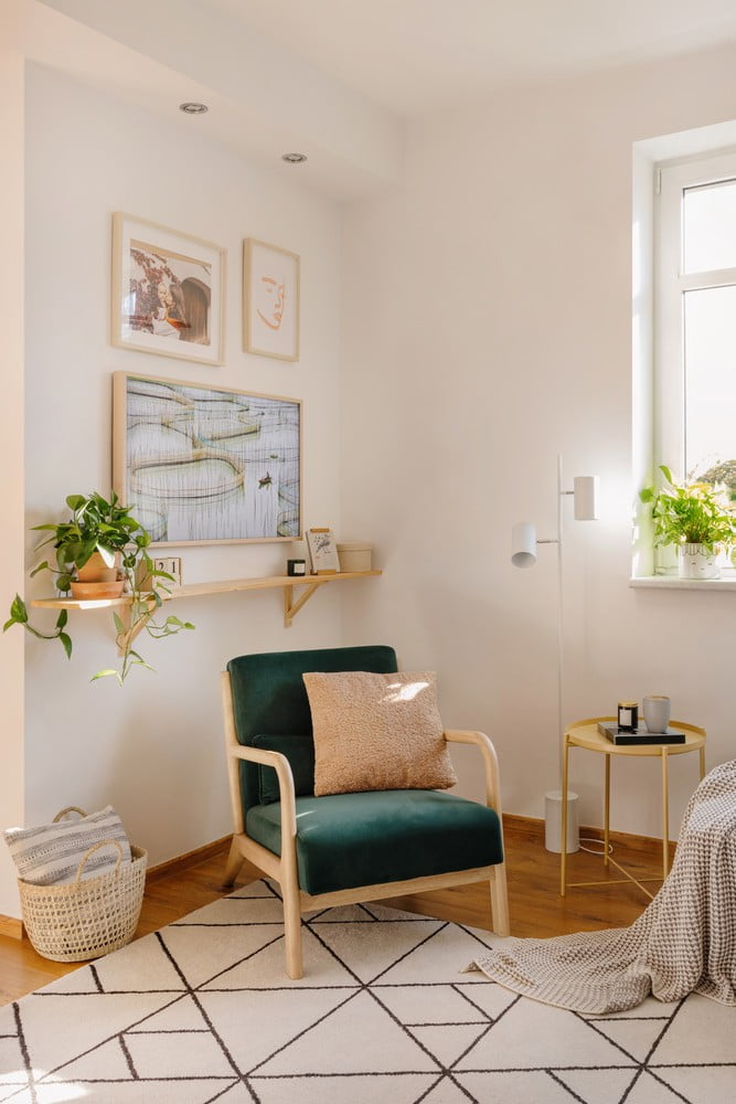 Ispirazione: Soggiorno, Stile scandinavo, Tessili