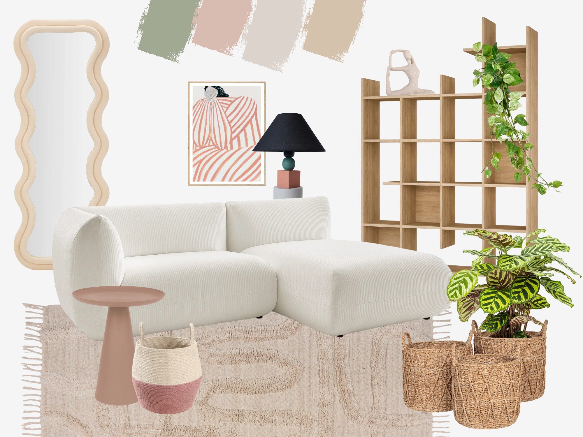 Per i materiali scegli metallo, vetro o rattan. Gli accessori rendono la stanza più accogliente, ma vale la regola dei colori chiari e dei motivi semplici. 