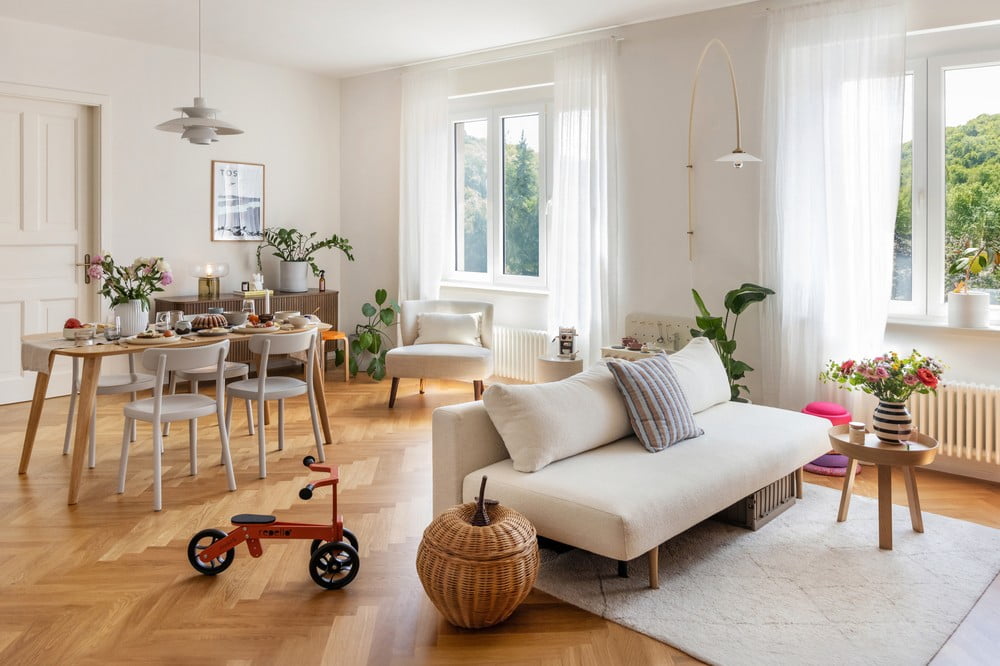 Ispirazione: Soggiorno, Sala da pranzo, Stile scandinavo