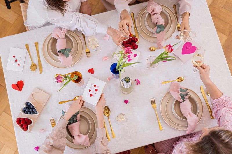 Ispirazione: Sala da pranzo, San Valentino