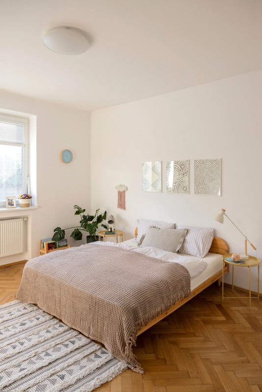 Ispirazione: Camera da letto, Stile scandinavo, Tessili