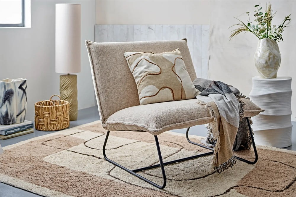 Ispirazione: Stile boho, Soggiorno, Tessili