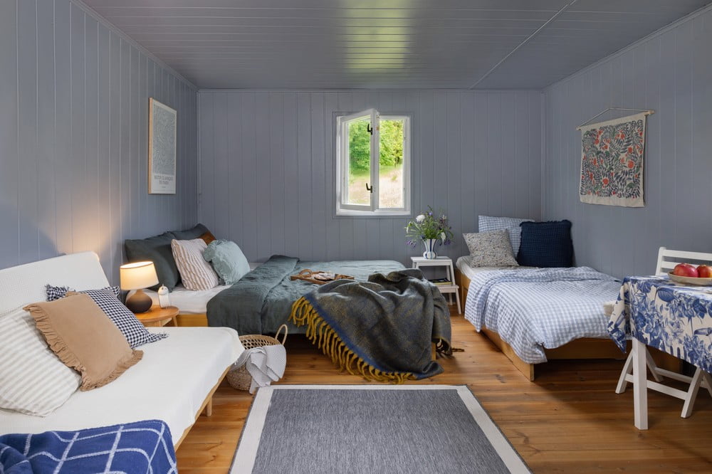 Ispirazione: Camera da letto, Stile rustico, Tessili