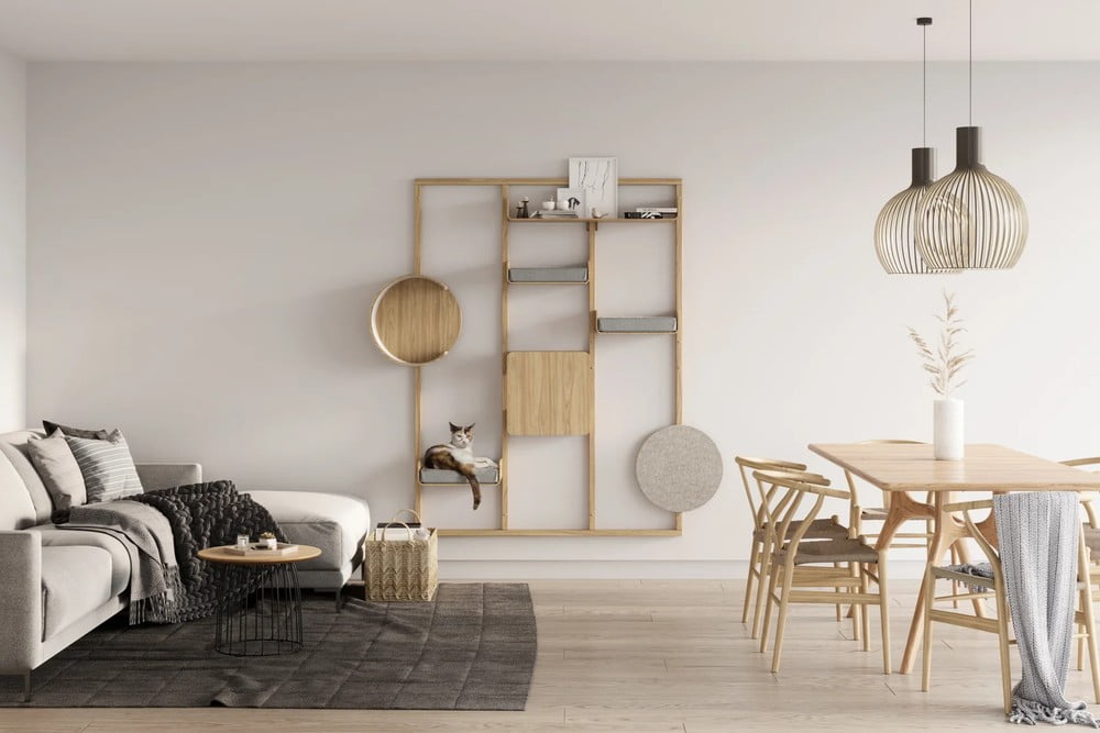 Ispirazione: Soggiorno, Animali domestici, Stile scandinavo