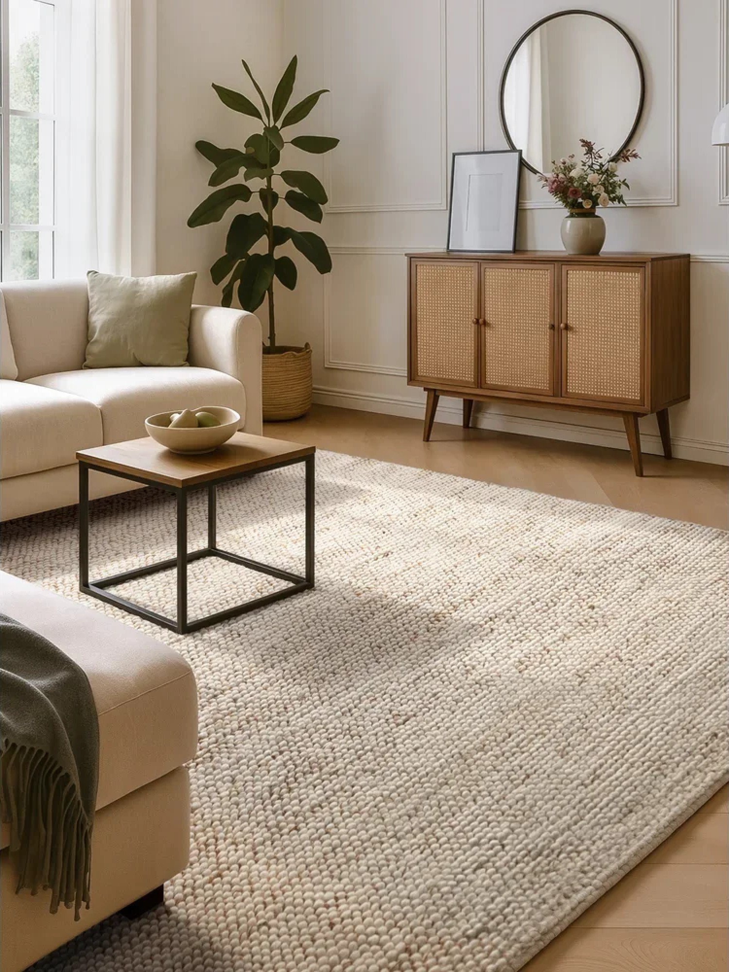 Il tappeto rettangolare è un classico.