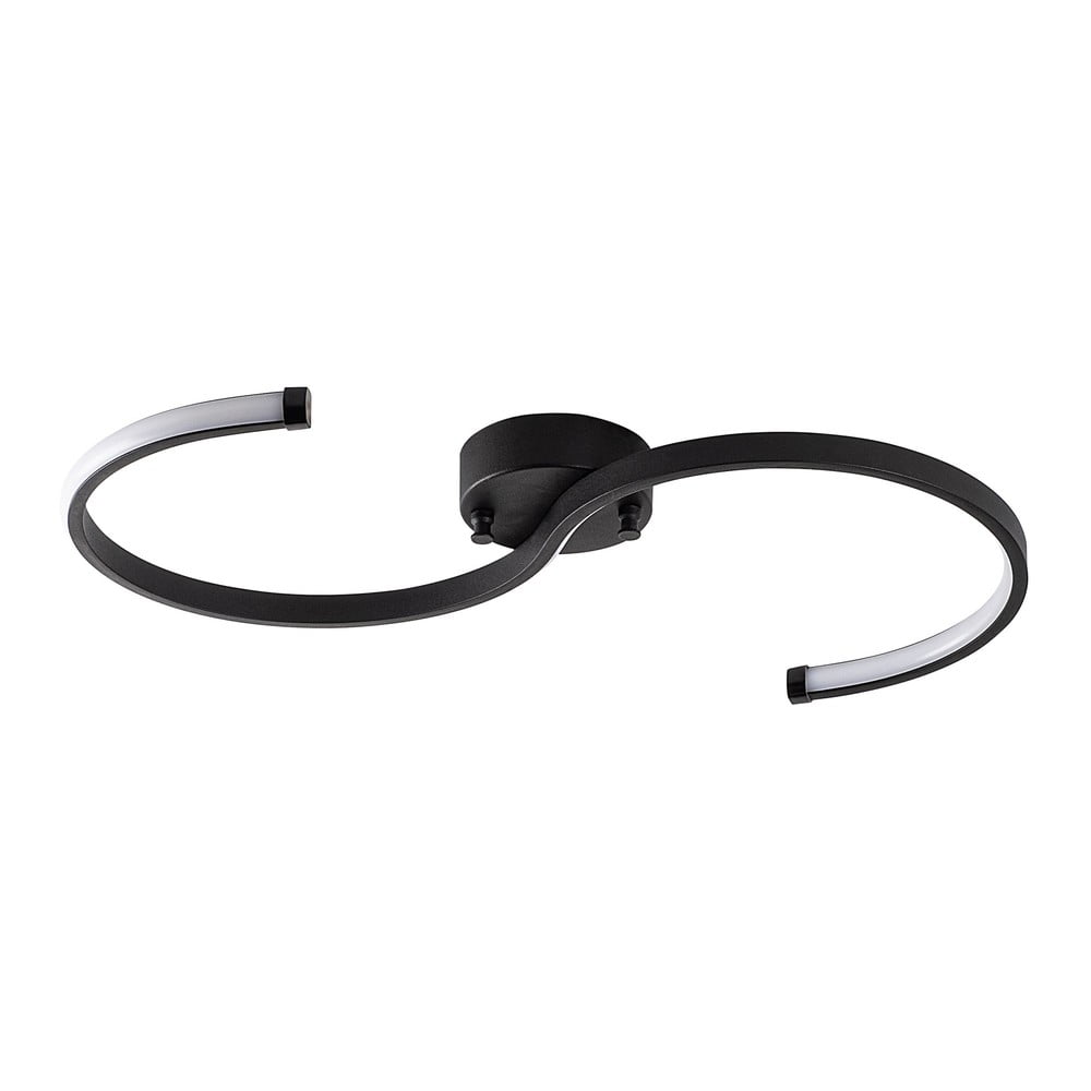 Plafoniera LED nera 25x10 cm Es - Opviq lights | Lampade da soffitto