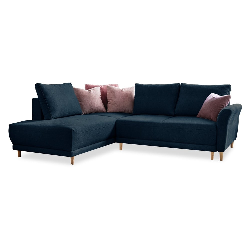Divano letto angolare blu navy, angolo sinistro Lovely Annie - Miuform | Divani ad angolo