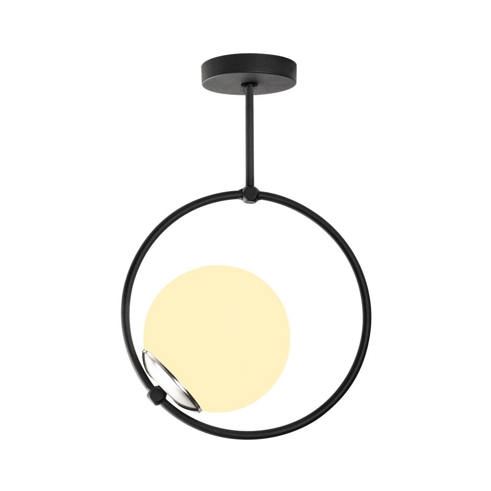 Apparecchio a sospensione in metallo nero Opviq luci Erasto - Opviq lights | Lampadari
