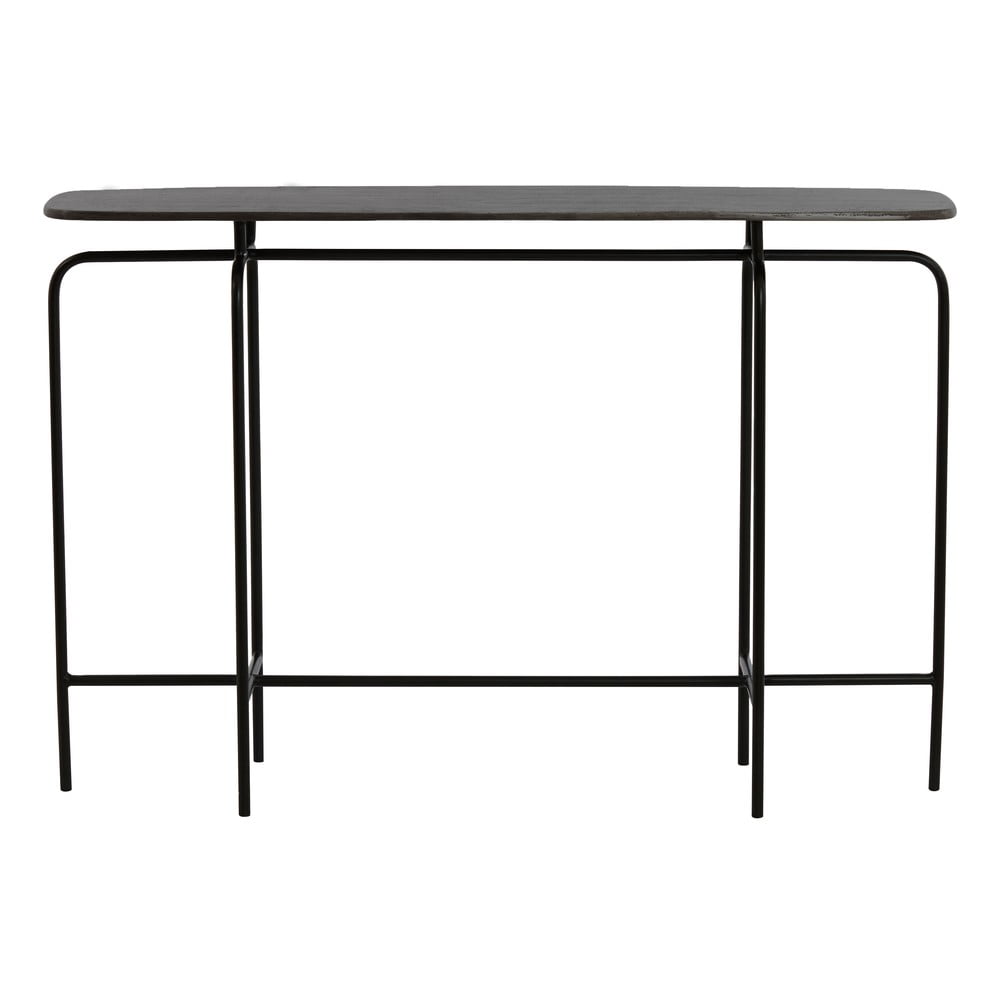 Tavolo consolle in metallo nero 30x120 cm Zapala - Light & Living | Tavoli consolle