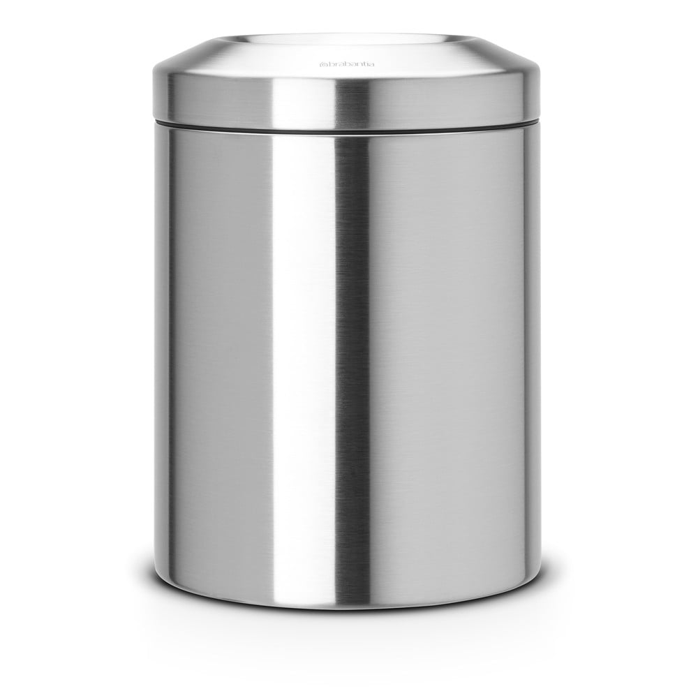 Bidone in acciaio argento opaco 7 l Flame Guard - Brabantia | Cestini per la spazzatura