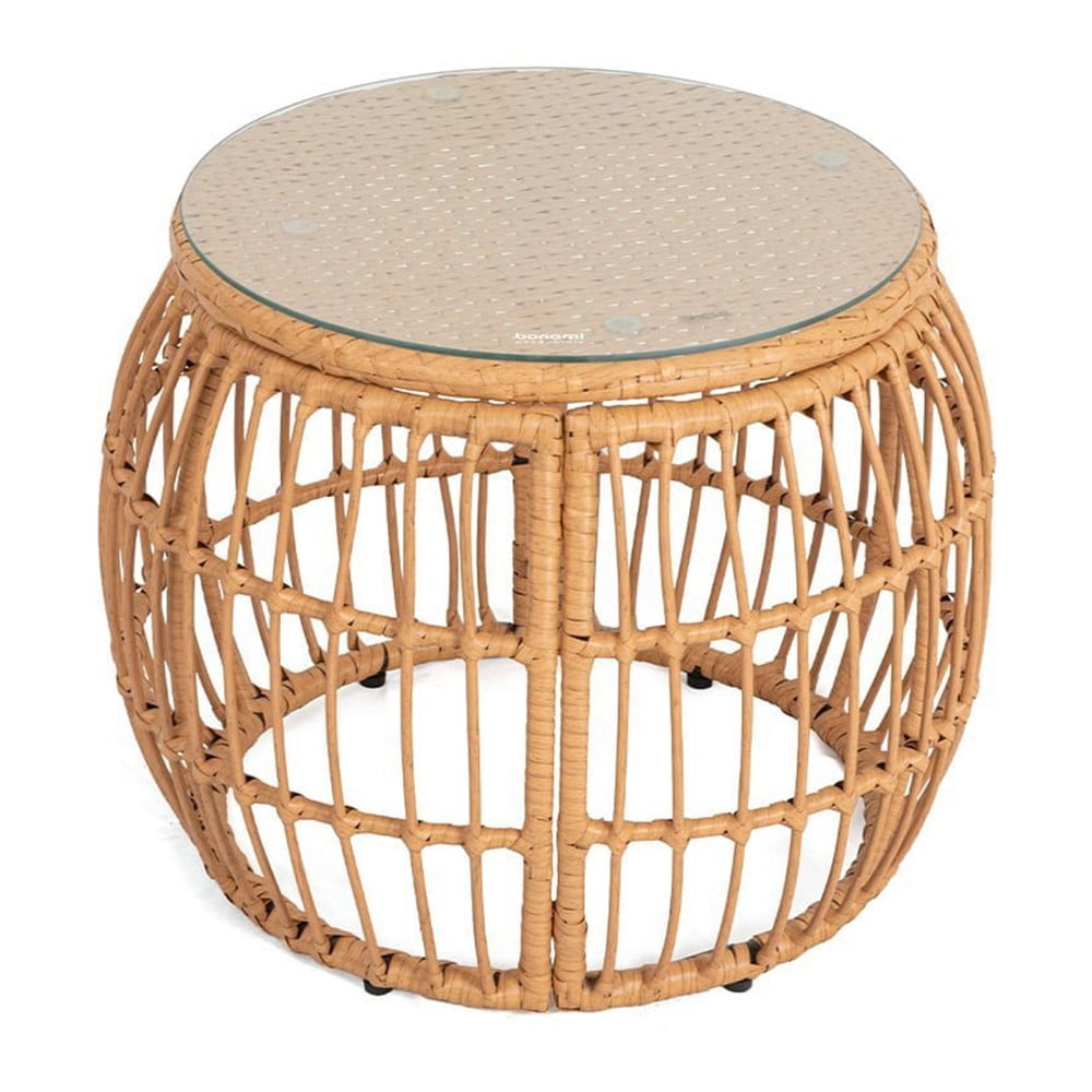 Tavolo da giardino rotondo in rattan artificiale ø 55,5 cm Vistdal - Bonami Essentials | Tavolini da giardino