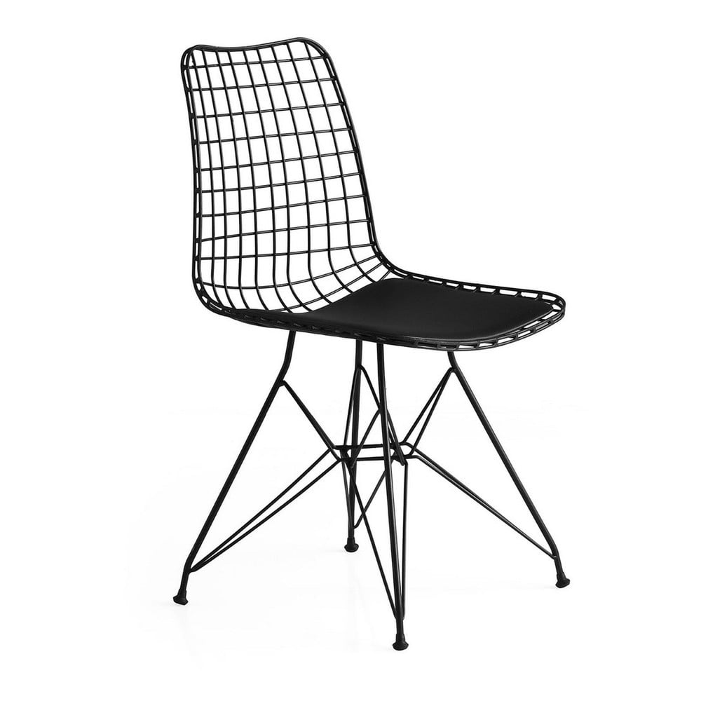 Sedie da pranzo in metallo nero in un set di 2 Tivoli - Kalune Design | Sedie da pranzo