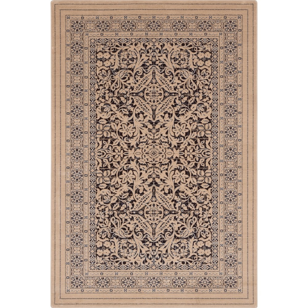 Tappeto in lana beige 133x180 cm Joanne - Agnella | Tappeti