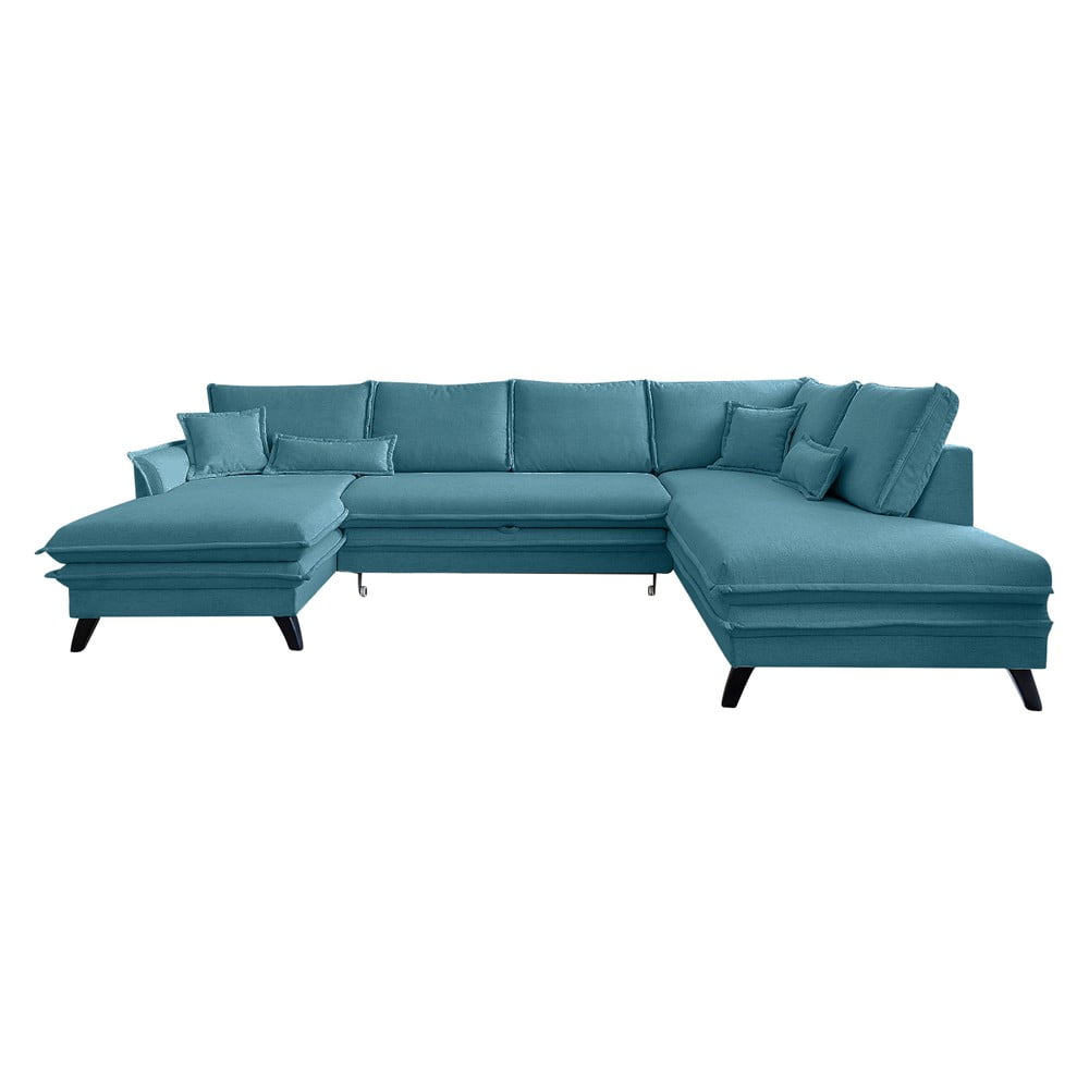Divano letto a U turchese, angolo destro Charming Charlie - Miuform | Divani ad angolo