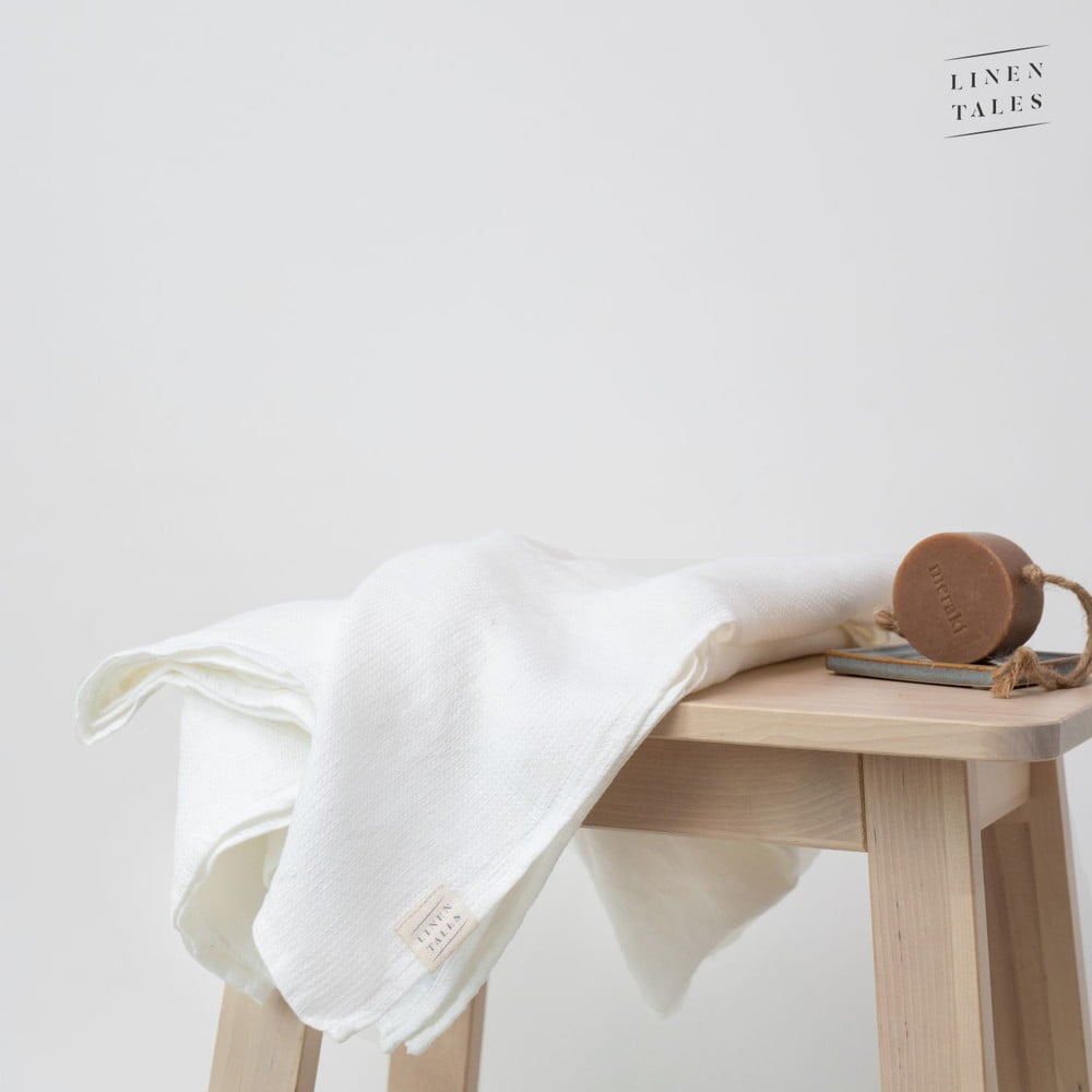 Asciugamano di lino bianco 30x30 cm White - Linen Tales | Asciugamani per bagno