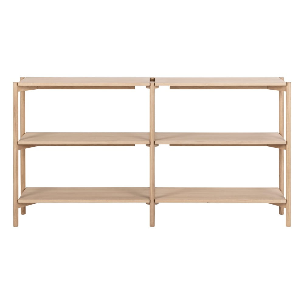 Libreria in rovere decorato in colore naturale 169x88 cm Braidwood - Actona | Librerie