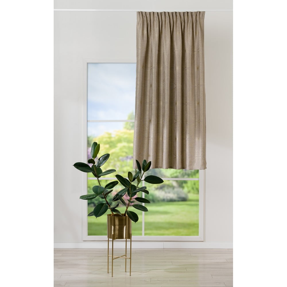 Tenda in oro 140x160 cm Elys - Mendola Fabrics | Tende