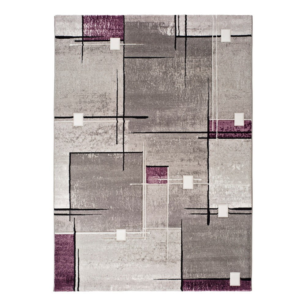 Tappeto grigio e viola , 140 x 200 cm Detroit - Universal | Tappeti