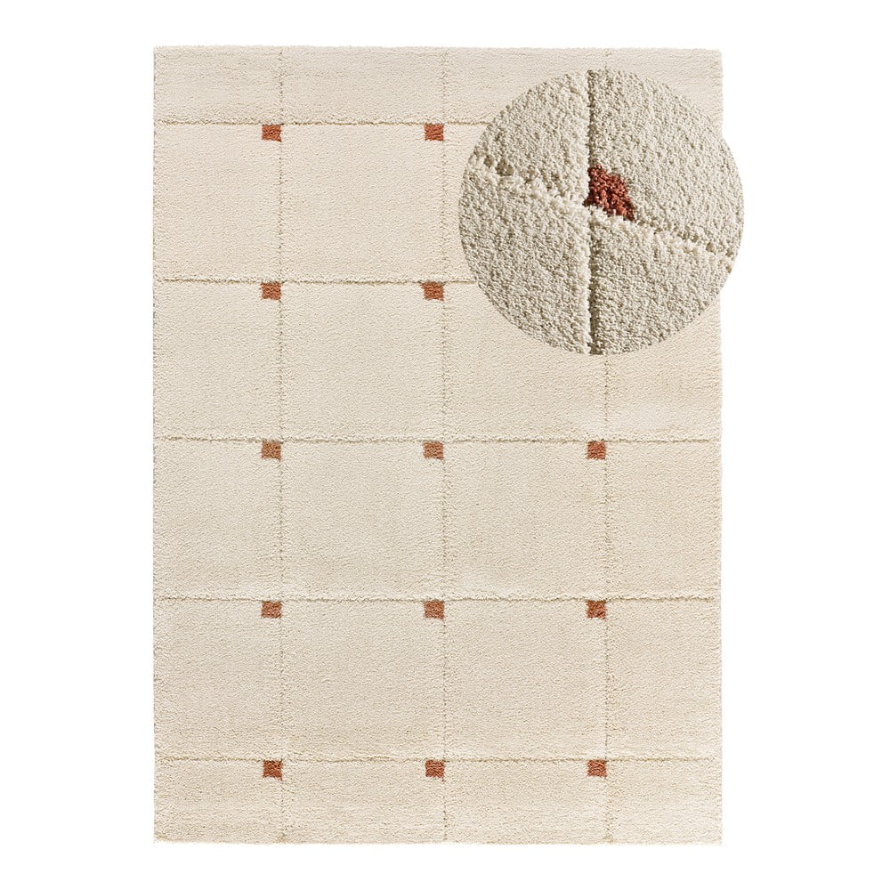 Tappeto color mattone/color crema 80x150 cm Brenda – Universal | Tappeti