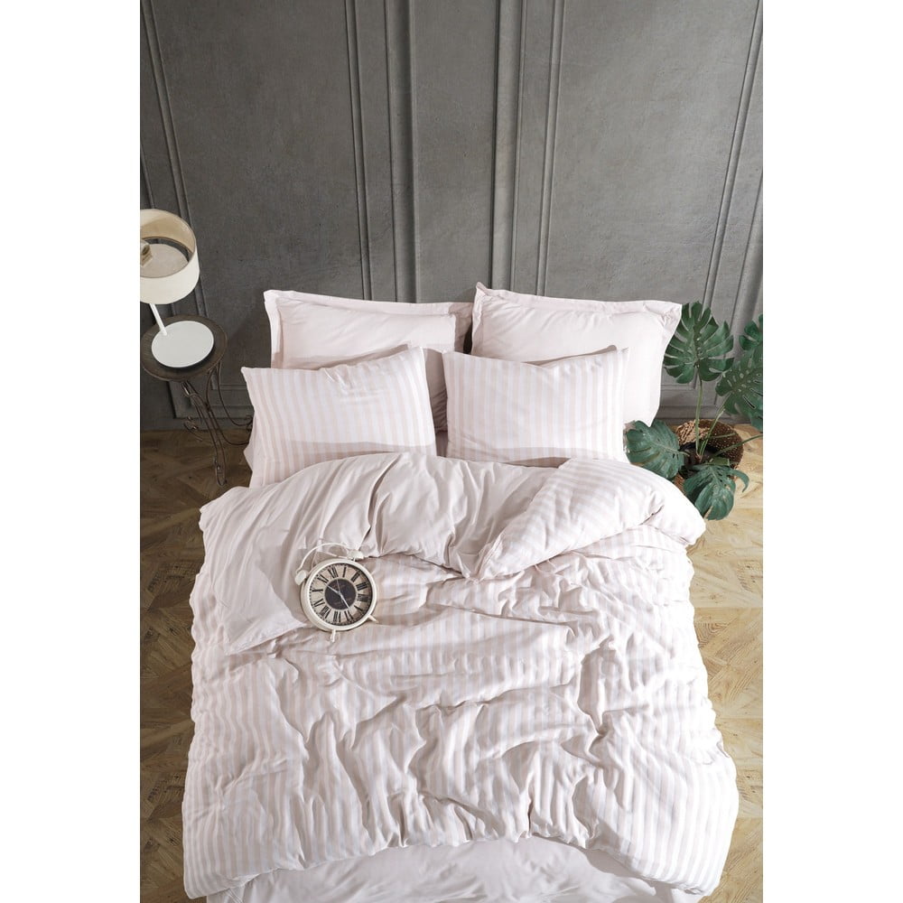 Biancheria da letto beige per letto matrimoniale 200x200 cm Road Potlu – Mijolnir | Biancheria da letto
