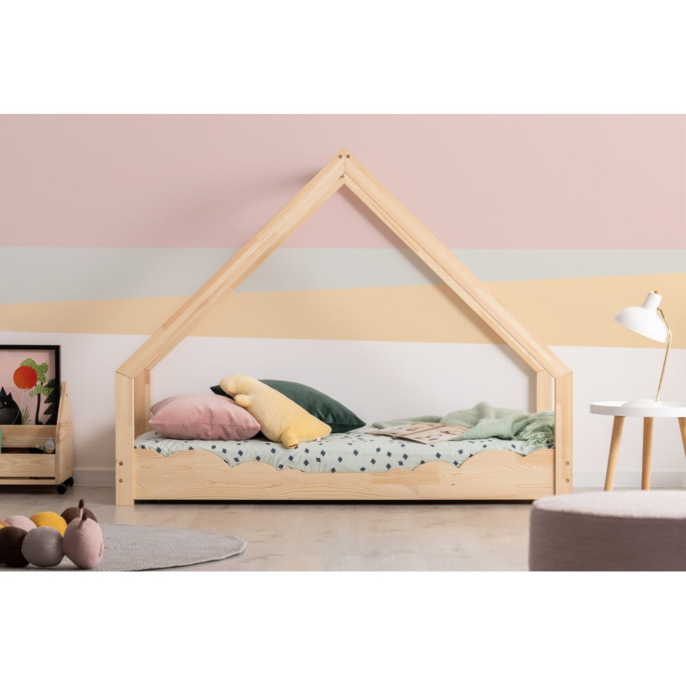 Letto per bambini in legno di pino Loca Dork, 90 x 200 cm - Adeko | Letti per bambini
