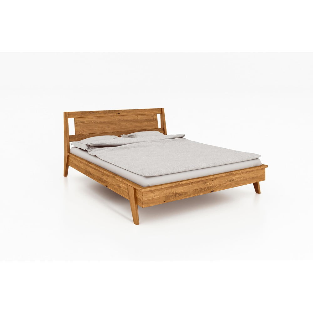 Letto matrimoniale in rovere 140x200 cm Retro 2 - The Beds | Letti matrimoniali