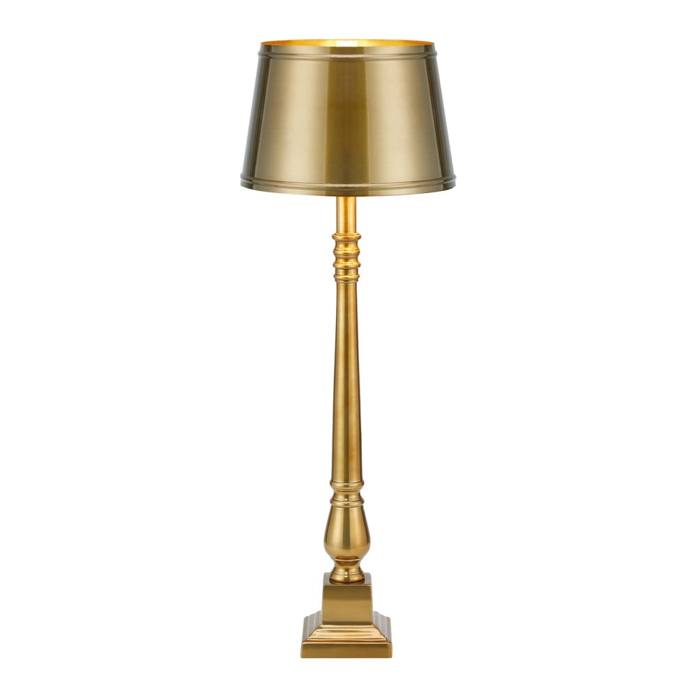 Lampada da tavolo dorata con paralume in metallo (altezza totale 66 cm) Metallo – Markslöjd | Abat-jour e lampade da tavolo