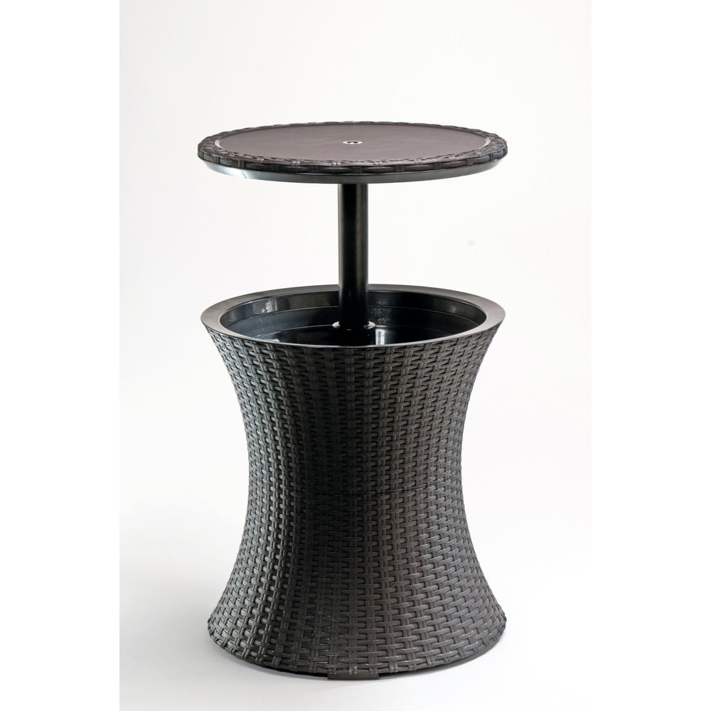 Tavolo da giardino rotondo con vaschetta per il ghiaccio 49,5x49,5 cm Cool - Keter | Tavolini da giardino