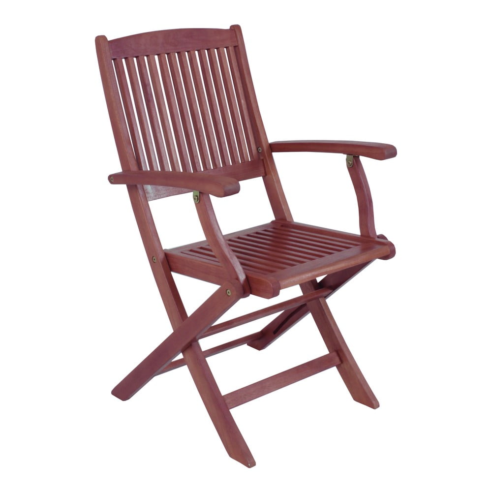 Set di 2 sedie da giardino pieghevoli in legno di eucalipto con braccioli Stoccolma - Garden Pleasure | Sedie da giardino
