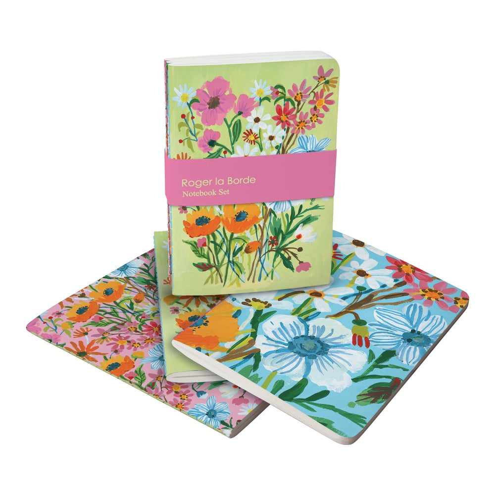 Set di 3 quaderni 64 pagine formato A6 Flower Field - Roger la Borde | Quaderni