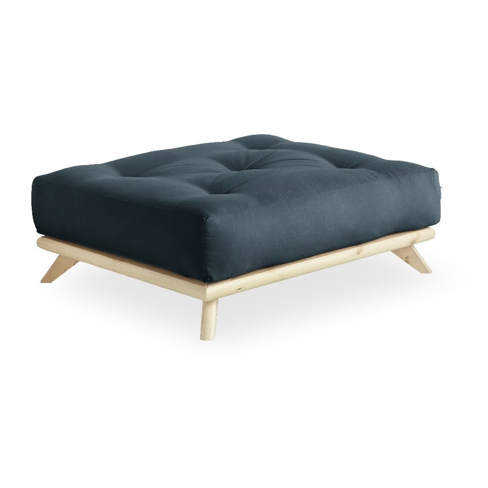 Sgabello Naturale Chiaro/Petrolio Senza - Karup Design | Poggiapiedi