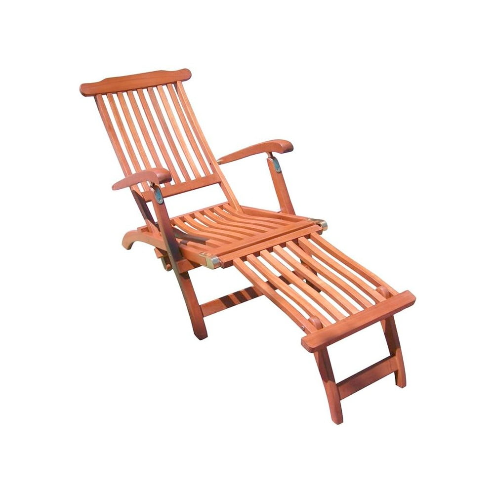 Chaise longue da giardino in legno marrone Phoenix - Garden Pleasure | Lettini da giardino