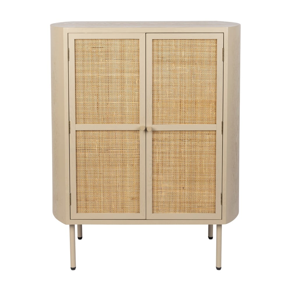 Mobile in rattan crema 80x100 cm Amaya - White Label | Credenze