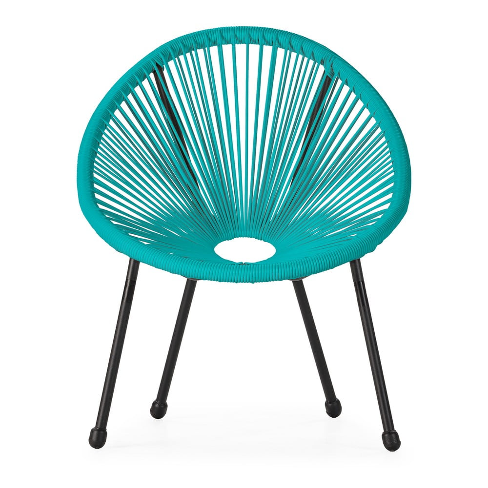 Poltrona per bambini in rattan blu , 50,5 x 62 x 55,5 cm Avocado - Bonami Essentials | Mobili da giardino per bambini