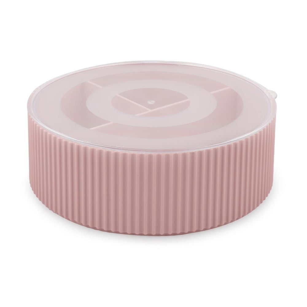 Organizer da bagno in plastica rosa per cosmetici - Mioli Decor | Organizer per il bagno