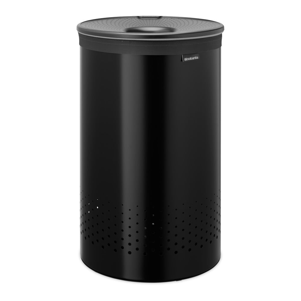 Cesto portabiancheria in metallo nero opaco 60 l - Brabantia | Ceste per il bucato