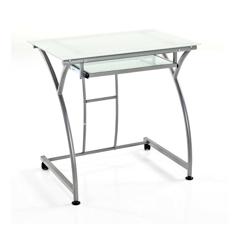 Tavolo da lavoro con piano in vetro 52x77 cm Idea - Tomasucci | Scrivanie e postazioni da lavoro