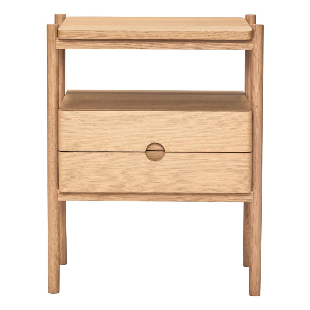 Comodino in rovere naturale Appeal - Hübsch | Comodini