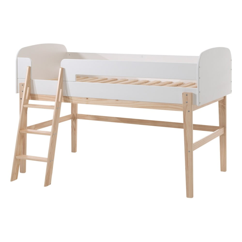 Letto rialzato in legno di pino , 90 x 200 cm Kiddy - Vipack | Letti per bambini
