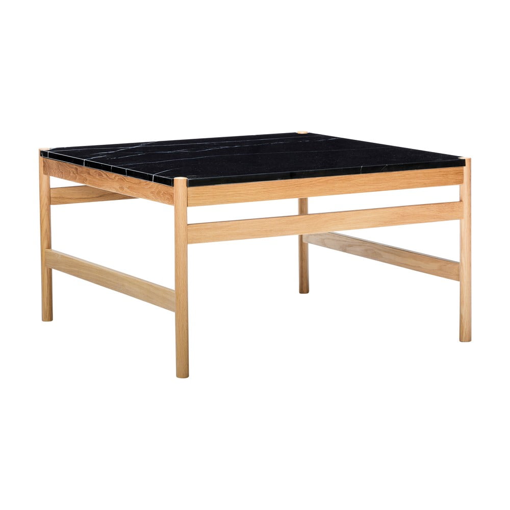 Tavolino con piano nero in marmo 80x80 cm Raw - Hübsch | Tavolini da salotto