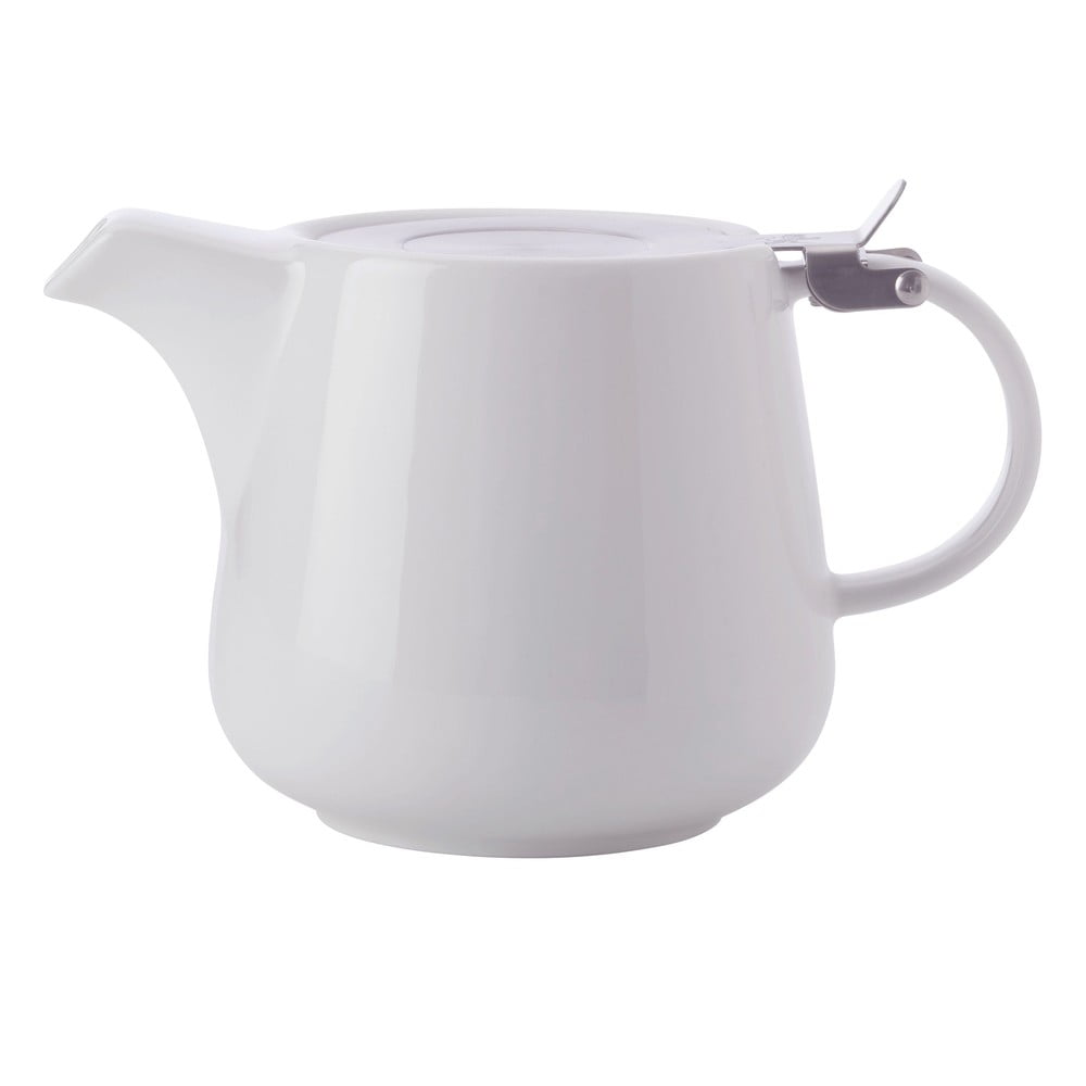 Teiera in porcellana bianca con colino Basic, 1,2 l - Maxwell & Williams | Teiere