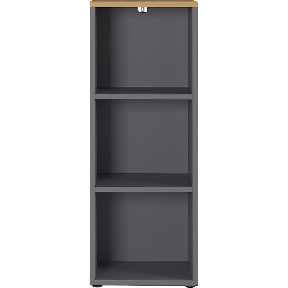 Libreria in rovere naturale antracite 45x120 cm Agenda - Germania | Librerie